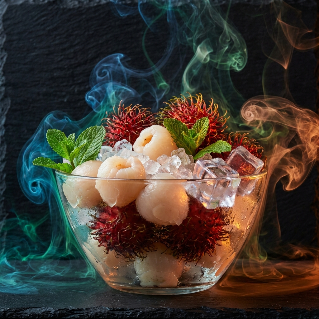 Личи-рамбутан с лёгким холодком и мятой (крепкая)