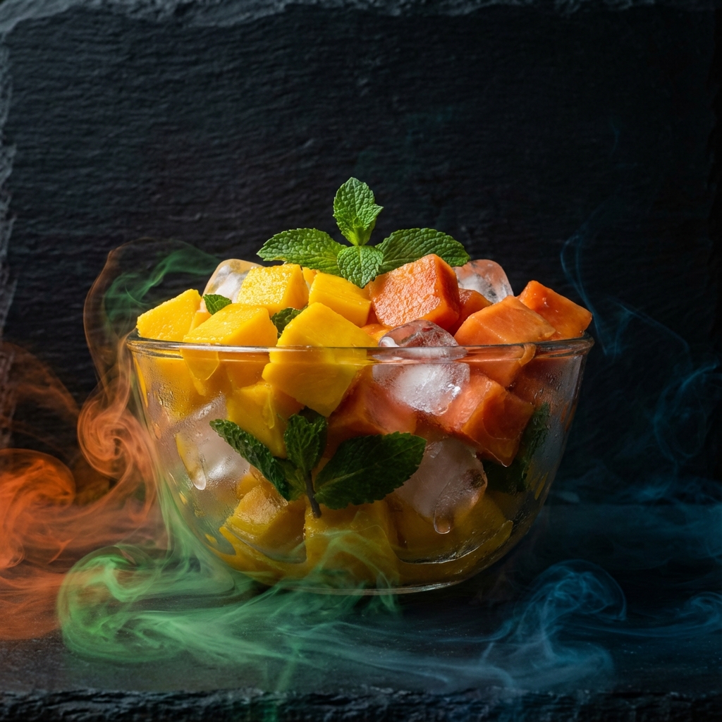 Манго-папайя и мятой (крепкая)